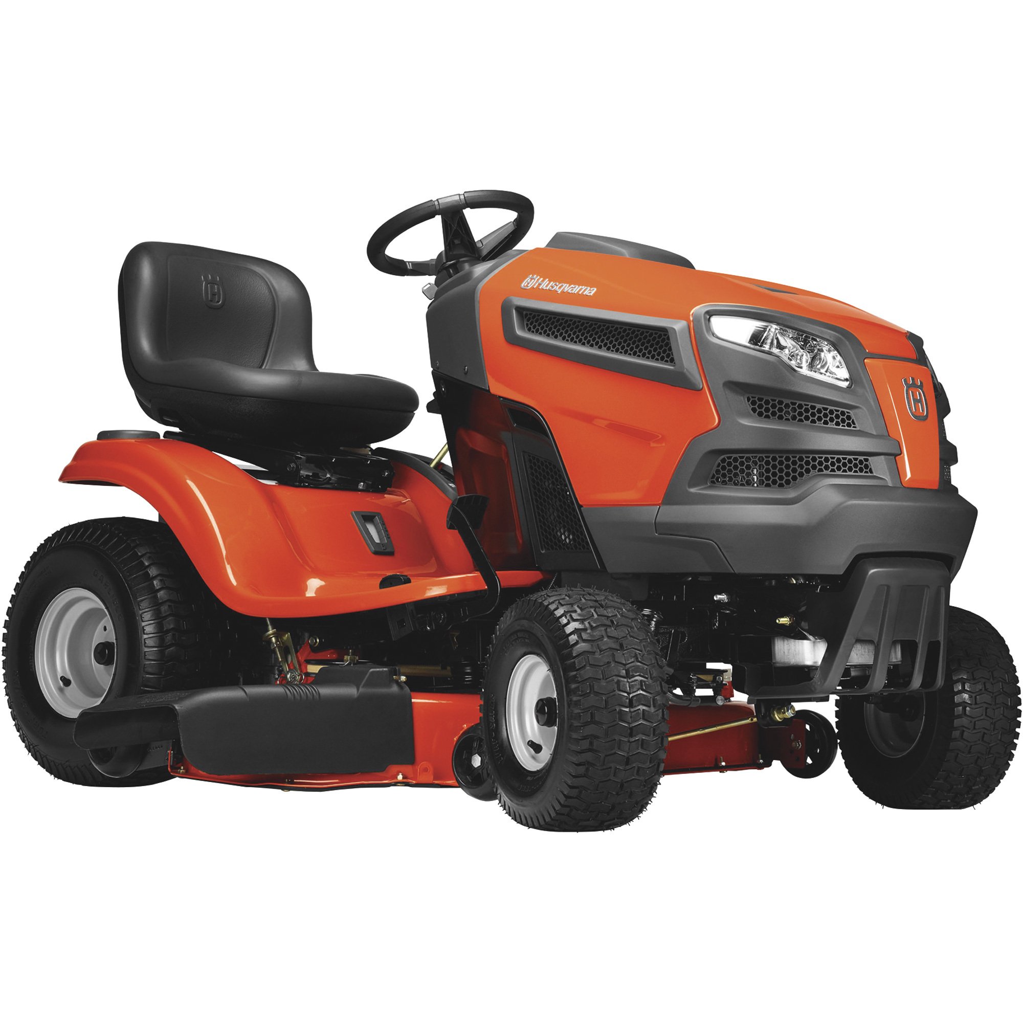 Husqvarna Riding Lawn Mower — 18.5 HP Briggs & Stratton Engine, 42in. Deck, Model# YTH18542 CARB